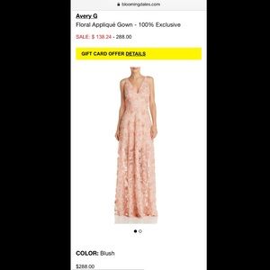 Pink Floral Dress (Maxi/Gown)